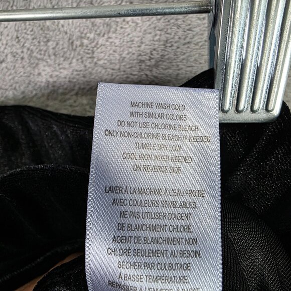 Womens Signature Collection Black Velvet Pull-On Pants Polyester Size 1X 18W-20W - Picture 4 of 10